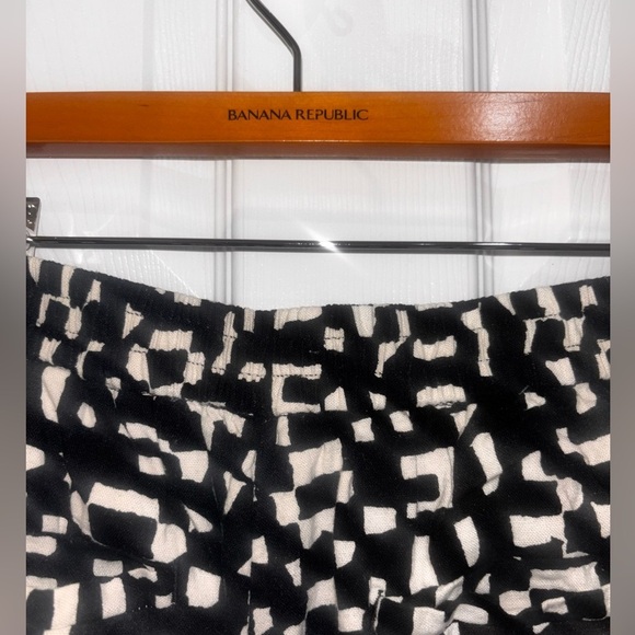 Banana republic LINEN-BLEND PULL-ON WIDE-LEG CROPPED PANT SZ 8​​ - Picture 8 of 13